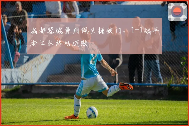 成都蓉城费利佩头槌破门，1-1战平浙江队终结连败